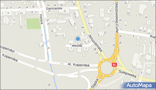 Piotrków Trybunalski, Wesoła, 4, mapa Piotrków Trybunalski