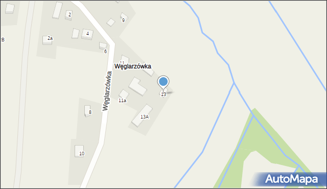 Piotrowice, Węglarzówka, 13, mapa Piotrowice