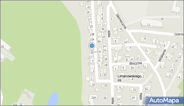 Płock, Wesoła, 11, mapa Płock