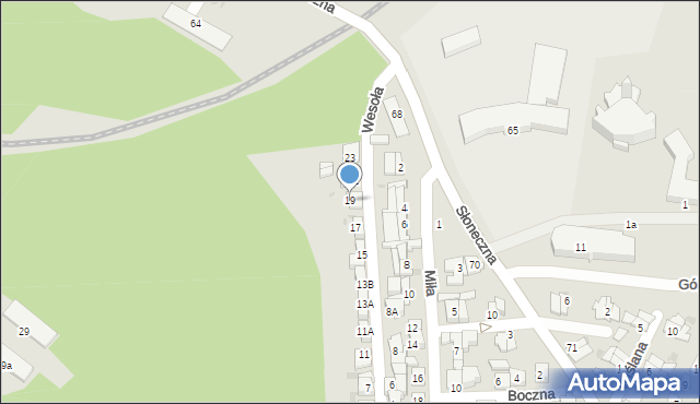 Płock, Wesoła, 19, mapa Płock
