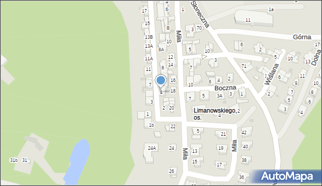 Płock, Wesoła, 4, mapa Płock