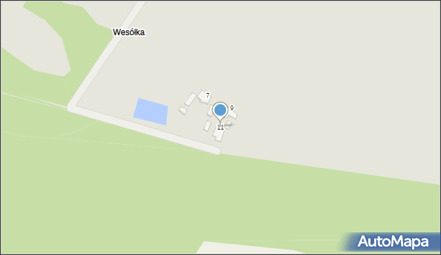 Płock, Wesółka, 11, mapa Płock
