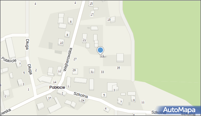 Pobłocie, Wejherowska, 25, mapa Pobłocie