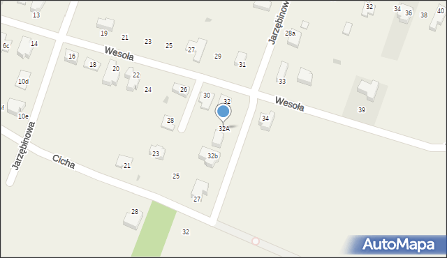 Pokrówka, Wesoła, 32A, mapa Pokrówka