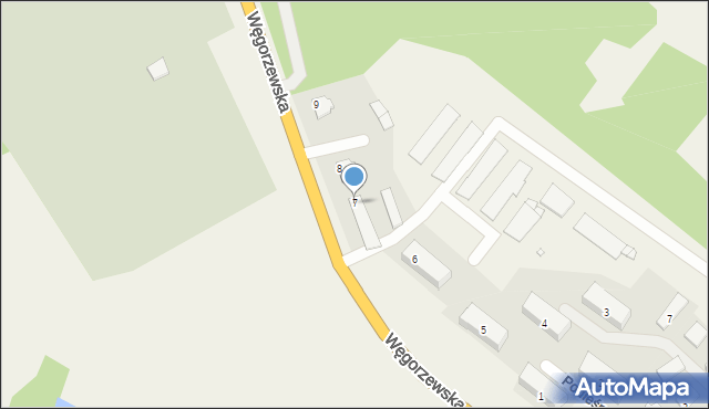 Pozezdrze, Węgorzewska, 7, mapa Pozezdrze