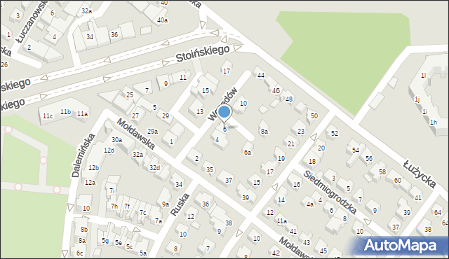 Poznań, Wenedów, 6, mapa Poznania