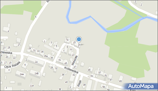 Proszowice, Wesoła, 17, mapa Proszowice