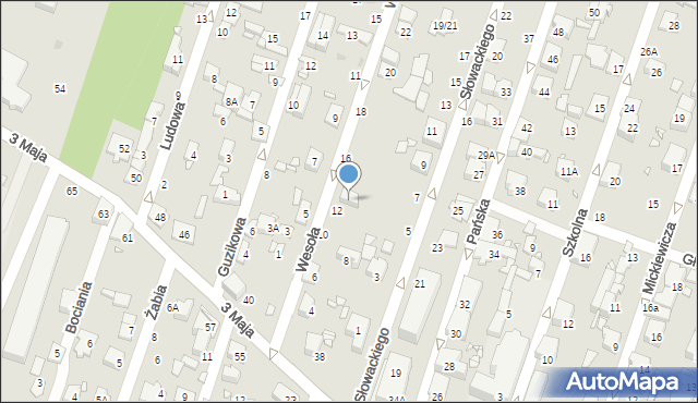 Pruszków, Wesoła, 14, mapa Pruszków