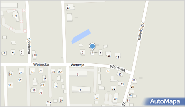 Przecław, Wenecka, 4, mapa Przecław