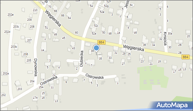 Przemyśl, Węgierska, 37, mapa Przemyśla