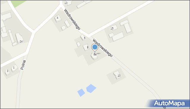 Przysiersk, Wedrowskiego Stefana, ks., 8a, mapa Przysiersk