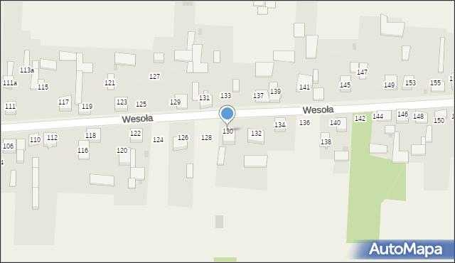 Radostków-Kolonia, Wesoła, 130, mapa Radostków-Kolonia