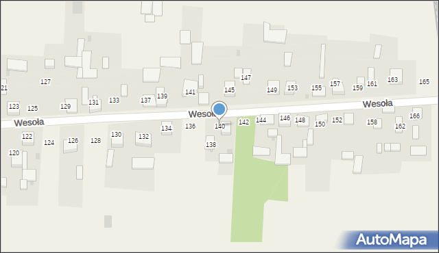 Radostków-Kolonia, Wesoła, 140, mapa Radostków-Kolonia