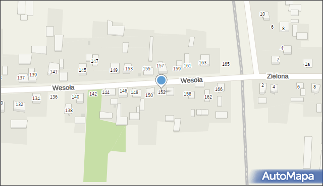 Radostków-Kolonia, Wesoła, 152, mapa Radostków-Kolonia