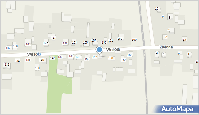 Radostków-Kolonia, Wesoła, 154, mapa Radostków-Kolonia
