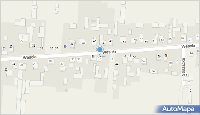 Radostków-Kolonia, Wesoła, 40, mapa Radostków-Kolonia