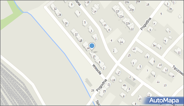 Radwanice, Wesoła, 12, mapa Radwanice