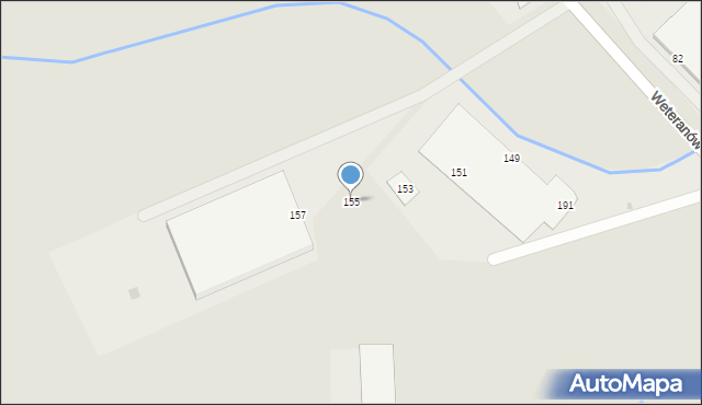 Radzymin, Weteranów, 155, mapa Radzymin