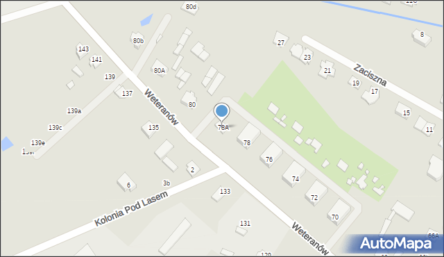 Radzymin, Weteranów, 78A, mapa Radzymin