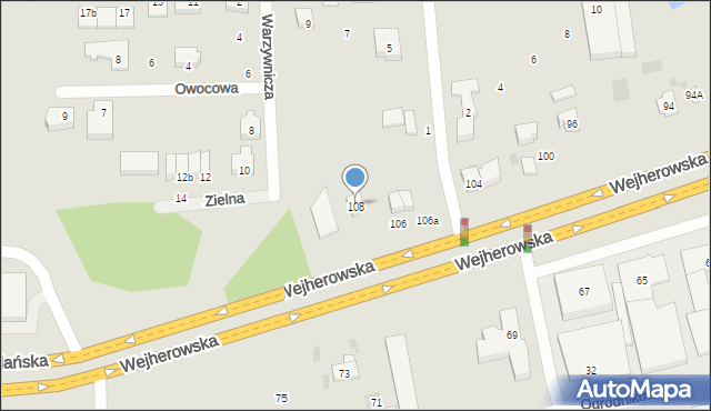 Reda, Wejherowska, 108, mapa Reda