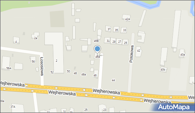 Reda, Wejherowska, 46a, mapa Reda