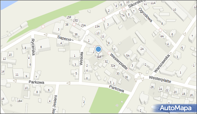 Rewal, Westerplatte, 34A, mapa Rewal