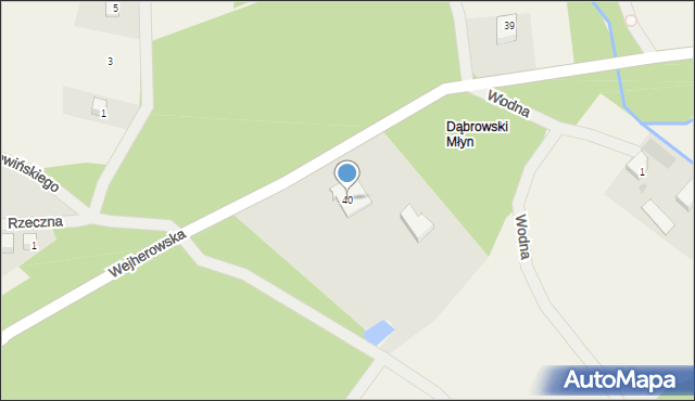 Robakowo, Wejherowska, 40, mapa Robakowo