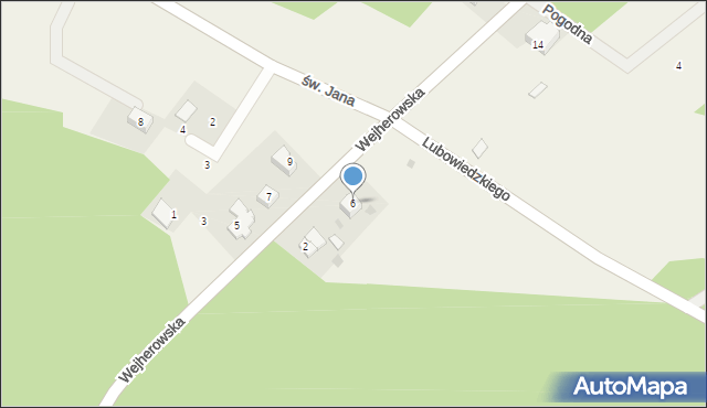 Robakowo, Wejherowska, 6, mapa Robakowo