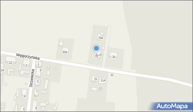 Runowo Pomorskie, Węgorzyńska, 33, mapa Runowo Pomorskie