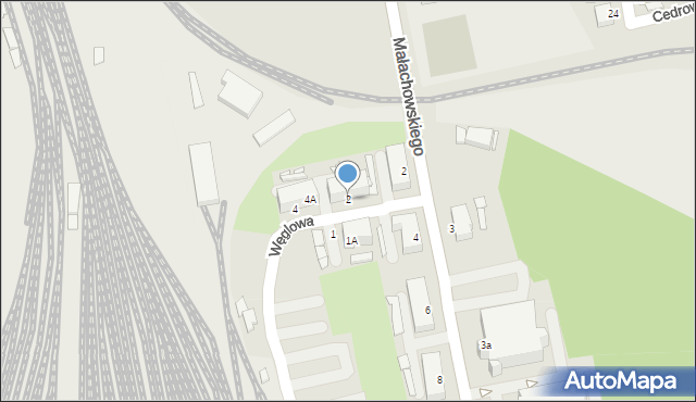 Rybnik, Węglowa, 2, mapa Rybnika