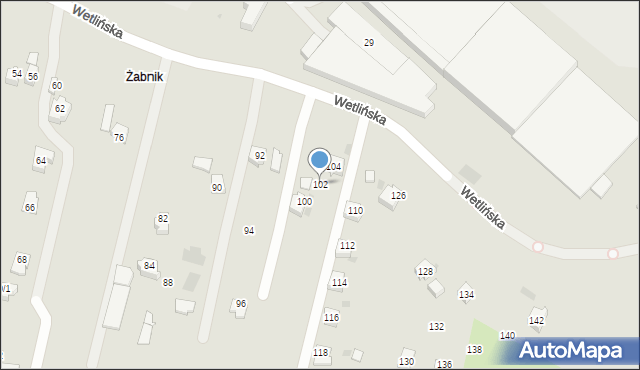 Rzeszów, Wetlińska, 102, mapa Rzeszów