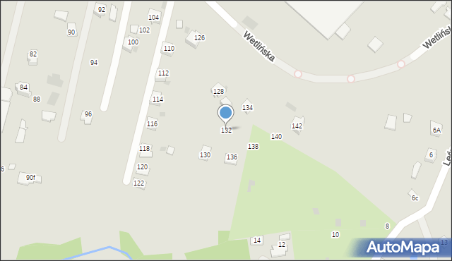 Rzeszów, Wetlińska, 132, mapa Rzeszów