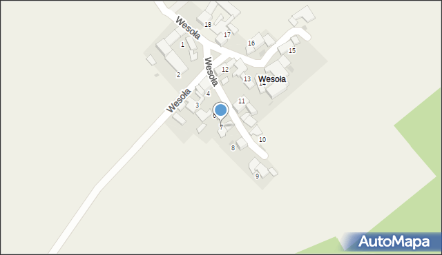 Ściborowice, Wesoła, 7, mapa Ściborowice