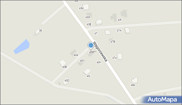 Sianów, Węgorzewska, 40G, mapa Sianów