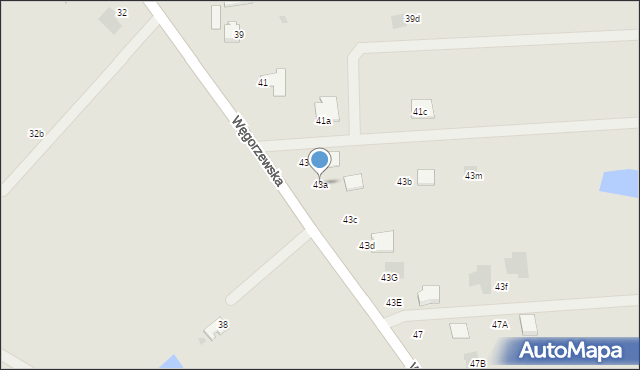 Sianów, Węgorzewska, 43a, mapa Sianów