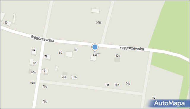 Sianów, Węgorzewska, 82b, mapa Sianów