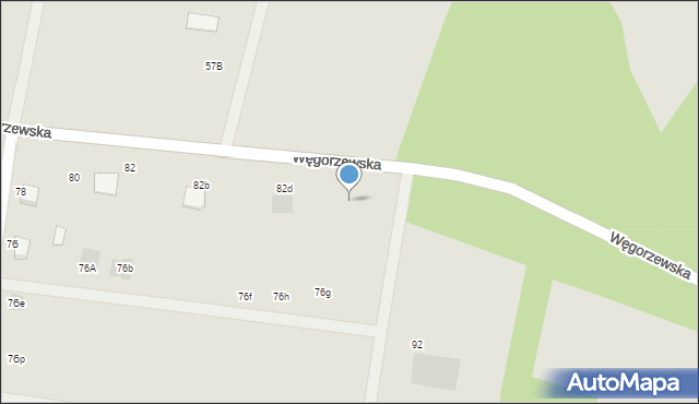 Sianów, Węgorzewska, 82f, mapa Sianów