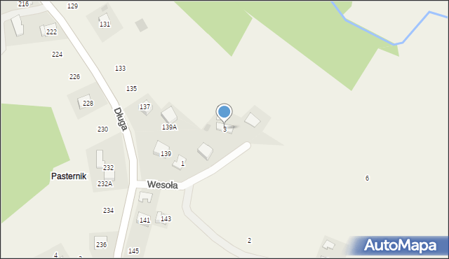 Siepraw, Wesoła, 3, mapa Siepraw