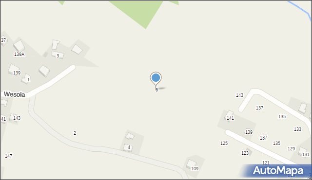 Siepraw, Wesoła, 6, mapa Siepraw