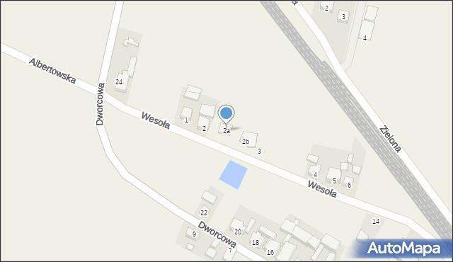 Słupia pod Kępnem, Wesoła, 2a, mapa Słupia pod Kępnem