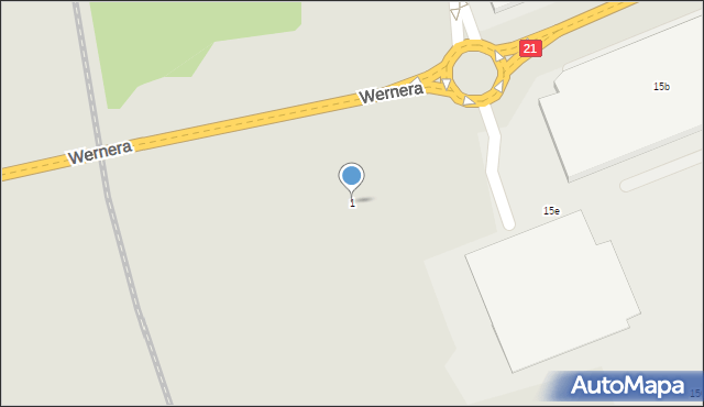 Słupsk, Wernera Johannesa, 1, mapa Słupska