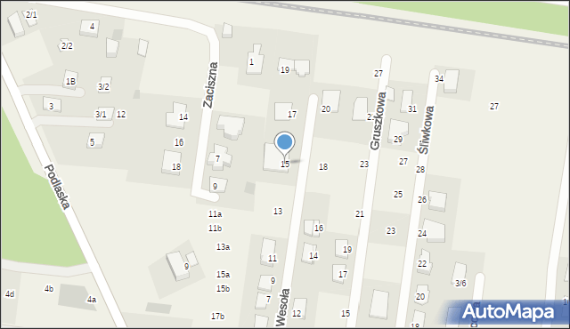 Sobolewo, Wesoła, 15, mapa Sobolewo