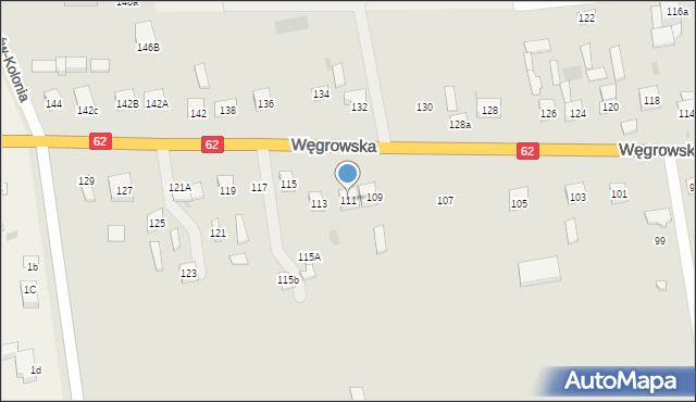 Sokołów Podlaski, Węgrowska, 111, mapa Sokołów Podlaski