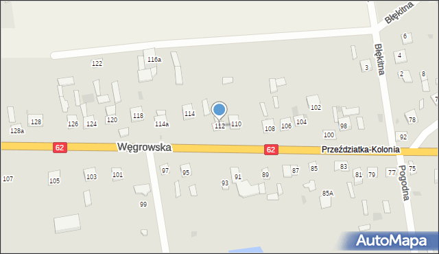 Sokołów Podlaski, Węgrowska, 112, mapa Sokołów Podlaski