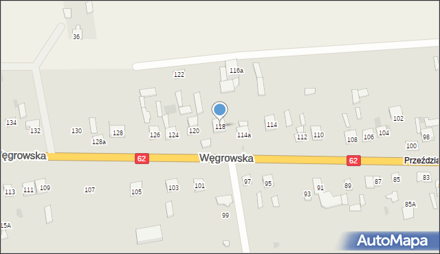 Sokołów Podlaski, Węgrowska, 118, mapa Sokołów Podlaski