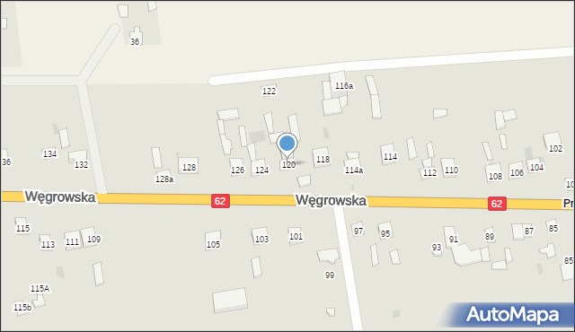 Sokołów Podlaski, Węgrowska, 120, mapa Sokołów Podlaski