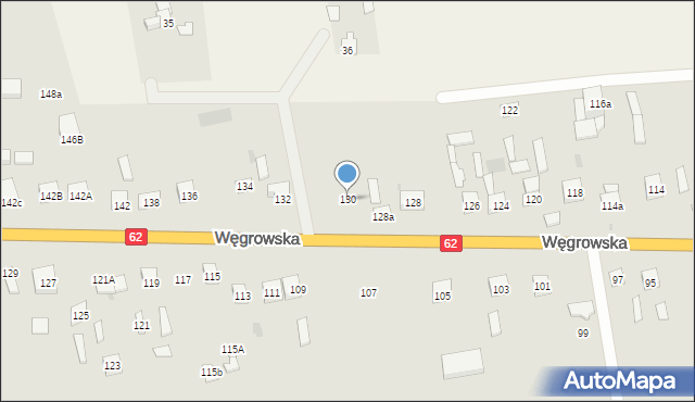 Sokołów Podlaski, Węgrowska, 130, mapa Sokołów Podlaski