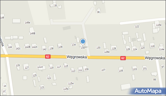 Sokołów Podlaski, Węgrowska, 132, mapa Sokołów Podlaski