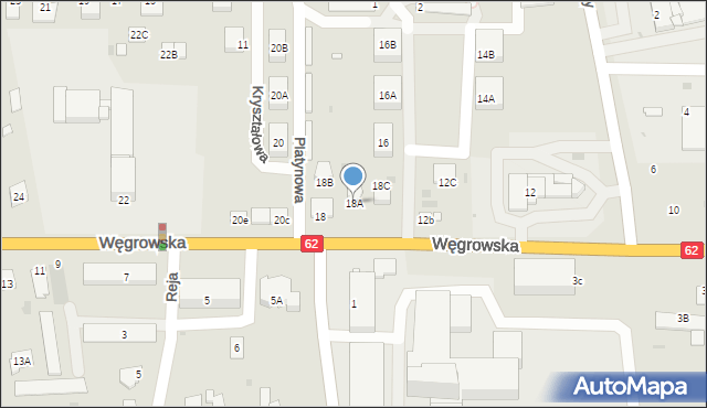 Sokołów Podlaski, Węgrowska, 18A, mapa Sokołów Podlaski