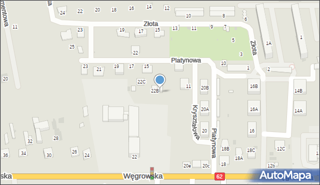 Sokołów Podlaski, Węgrowska, 22a, mapa Sokołów Podlaski